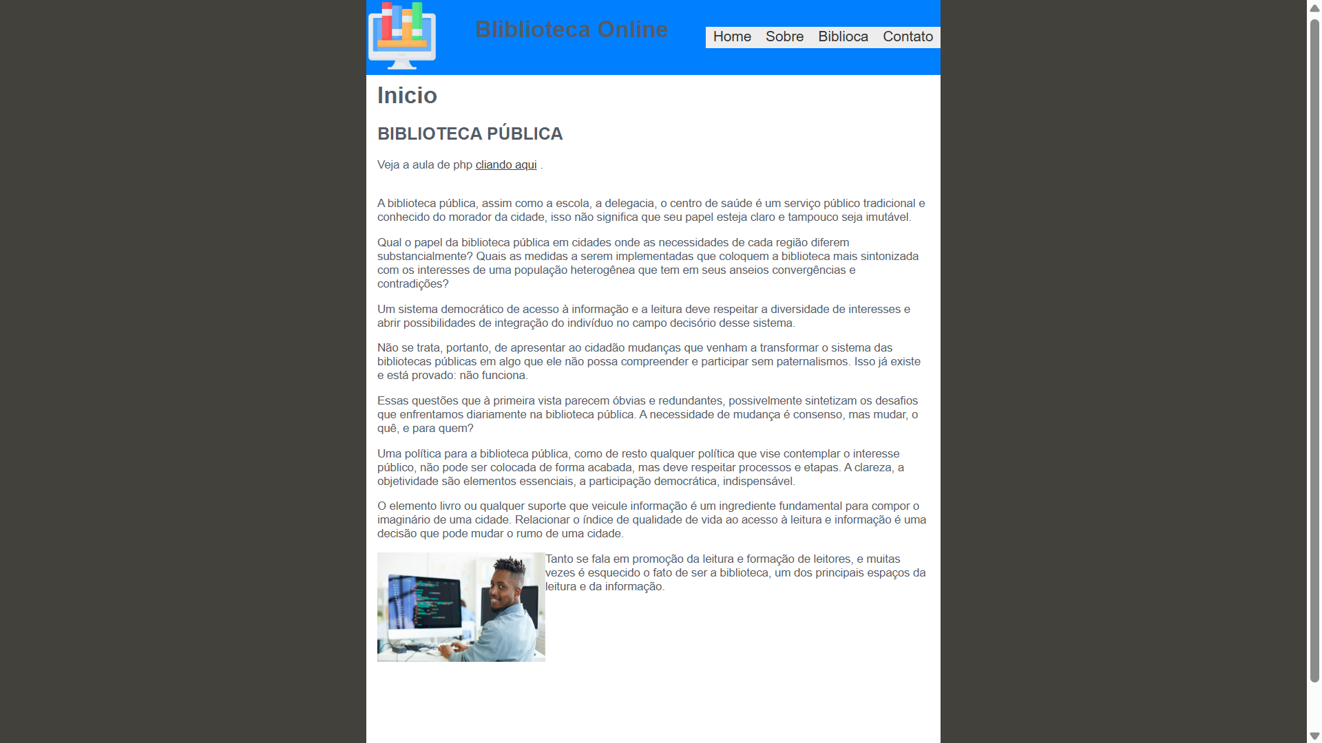 Projeto 1- Biblioteca