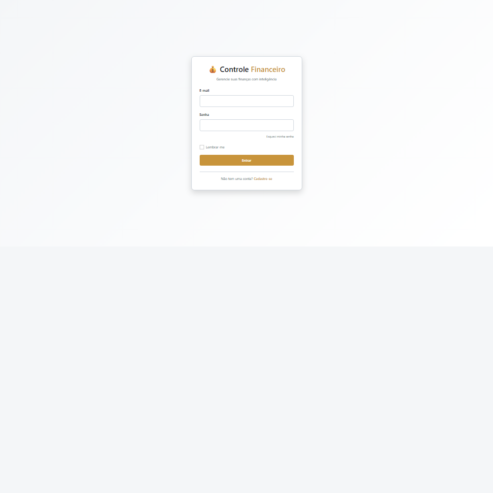 Gerenciador de controle financeiro